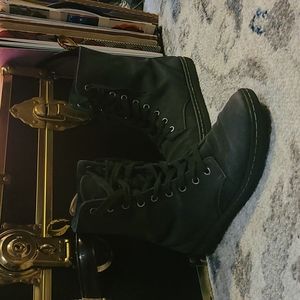 Black Doc Martens Canvas Boots